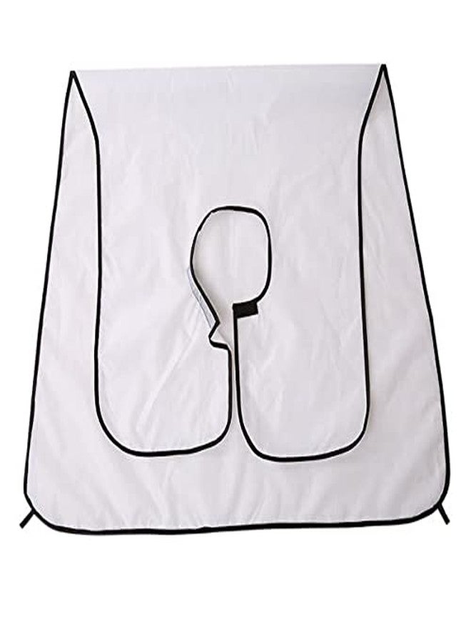 SAVE Beard Apron for Catching Beard Clippings while Trimming or Shaving | Waterproof | Beardo Grooming Bib (White) - Image 2